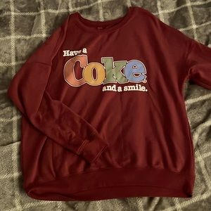 Have a Coke and a smile crewneck